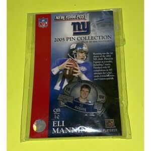 NY Giants Eli Manning New York Post pin collection NFL MVP rare collectible
